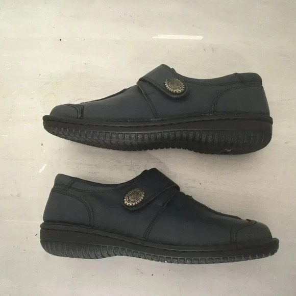 Volks Walkers Koeln Slip-On Navy leather loafers Hand Made Size 41 Eur - Picture 6 of 13